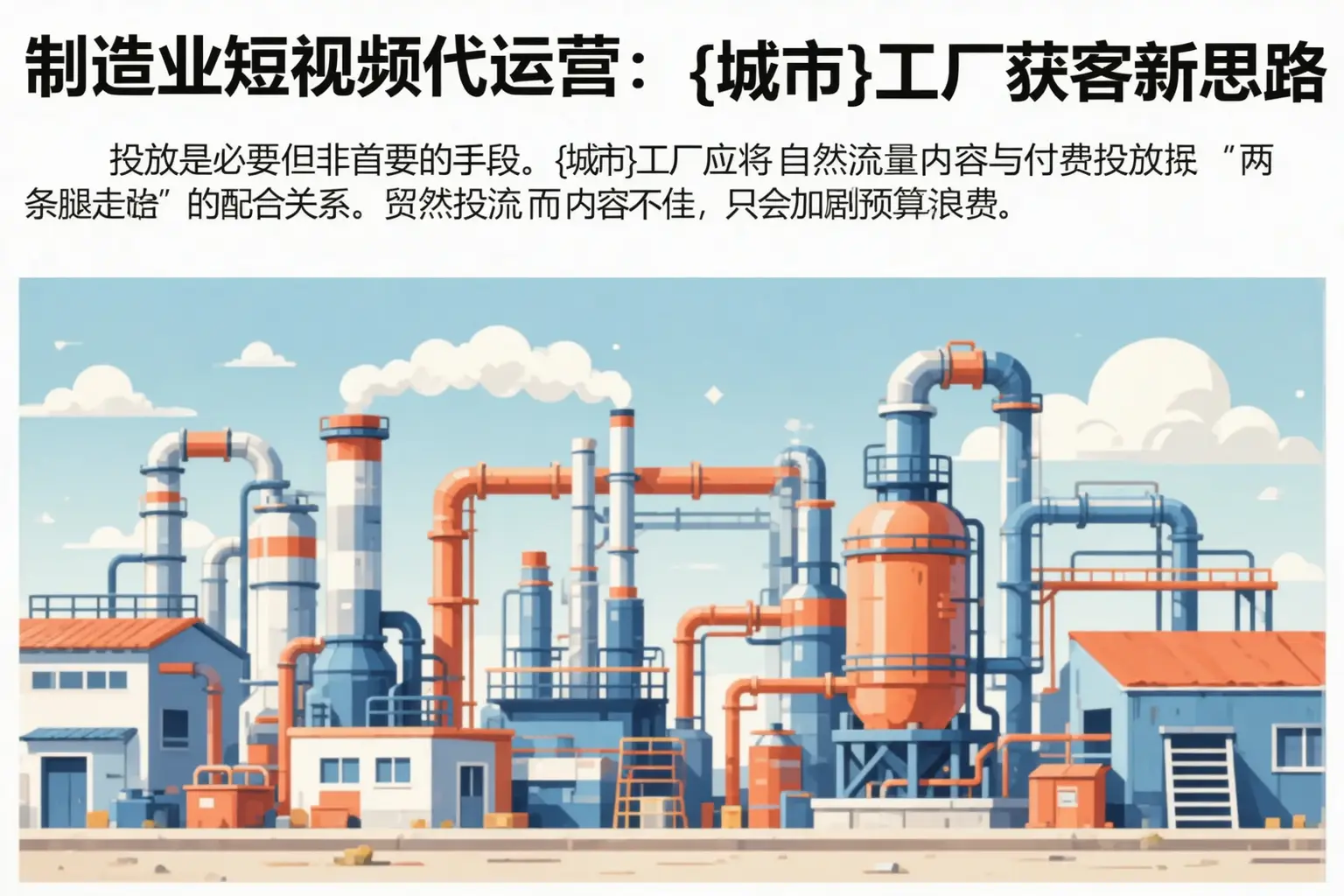 制造业短视频代运营:博尔塔拉工厂获客新思路